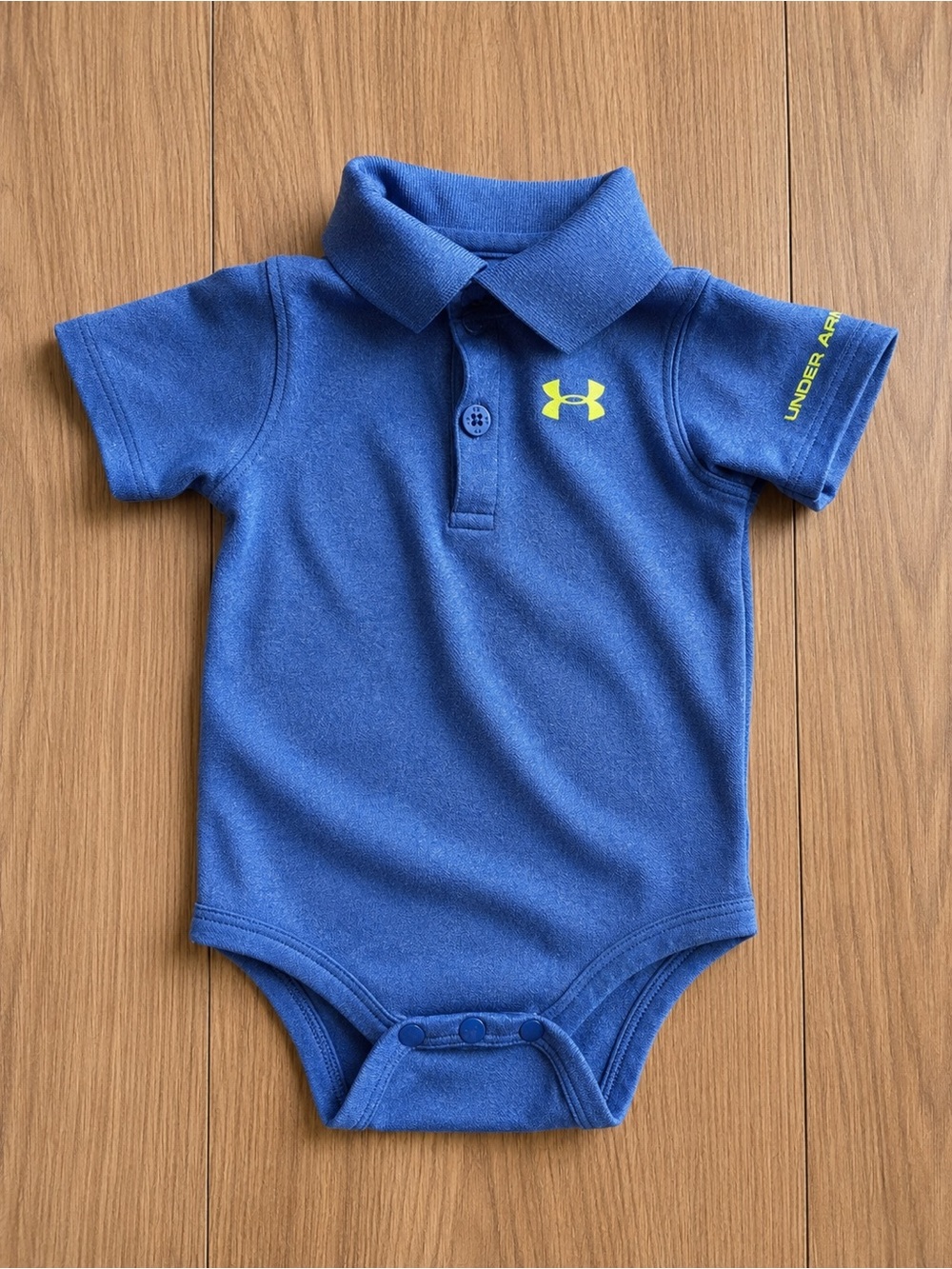 Under Armour Royal Blue Baby Polo Bodysuit with Logo Detail